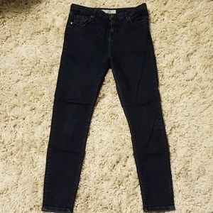 Topshop Moto Jamie Jeans - Skinny - Dark Wash